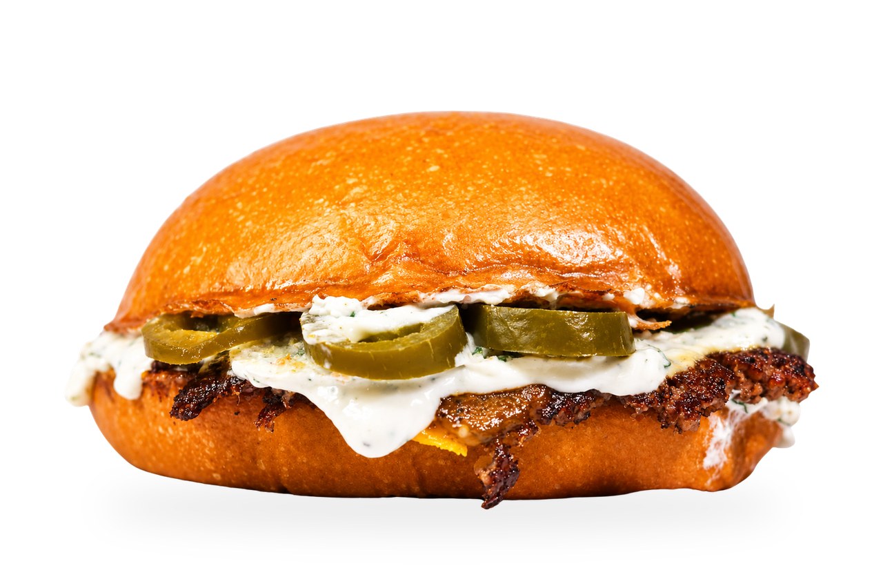 Jalapeños — the summer burger with jalapeños and American cheese